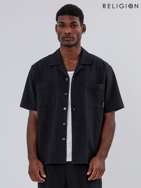 Religion Blue Double Pocket Shirt (H25804) | R$ 640