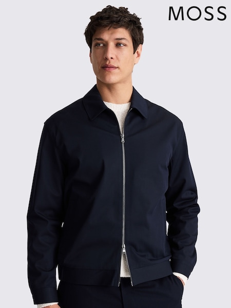 MOSS Blue Harrington Jacket (H25824) | €161