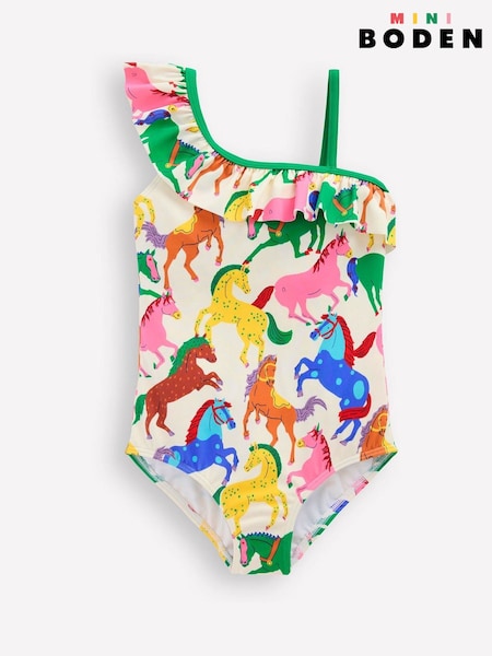 Boden Red Lila One Shoulder Swimsuit (H25850) | €41 - €49