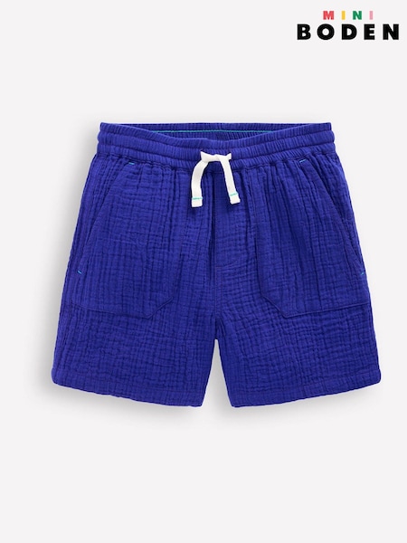 Boden Blue Double Cloth Shorts (H25867) | R$ 225 - R$ 265