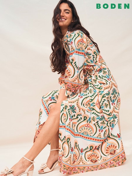 Boden Multi Clara 100% Cotton Shirt Dress (H25871) | €224