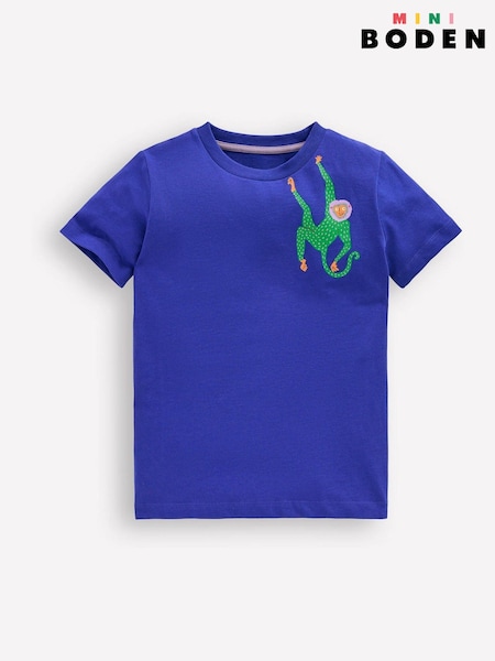 Albastru - Boden 100% Cotton Front & Back Graphic T-Shirt (H25872) | 127 LEI - 142 LEI
