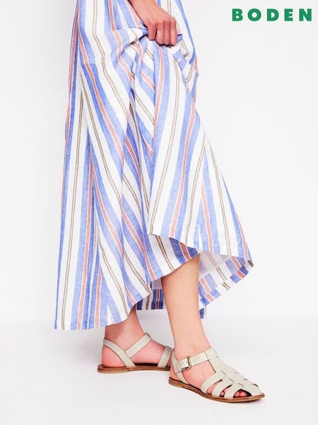 Boden Cream Fisherman Flat Sandals (H25875) | €125
