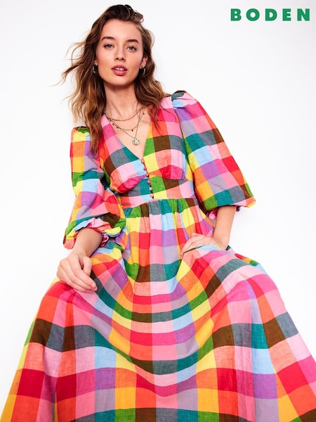 Boden Multi Lola Blouson Maxi Dress (H25885) | €225