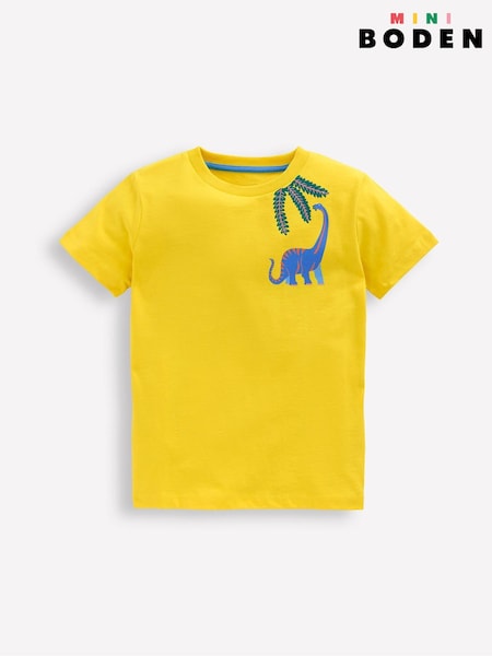 Galben - Boden 100% Cotton Front & Back Graphic T-Shirt (H25890) | 127 LEI - 142 LEI