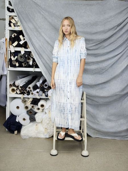 GapStudio Blue/White Voile Shirt Dress (H25948) | €110