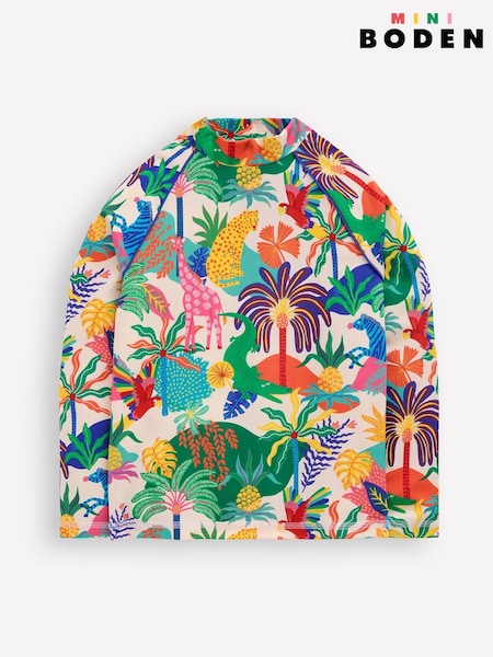 Boden Green Sunsafe Patterned Rash Vest (H25956) | €31 - €34