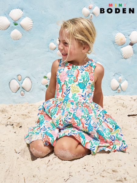 Boden Harper Cross-Back 100% Cotton Dress (H25992) | kr457 - kr528