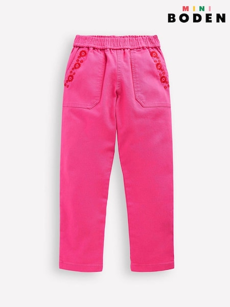 Boden Pink Pull-On 100% Cotton Trousers (H26003) | R$ 315 - R$ 365
