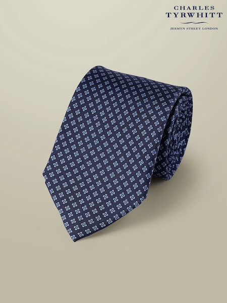Charles Tyrwhitt Blue Silk Print Tie (H26092) | €54