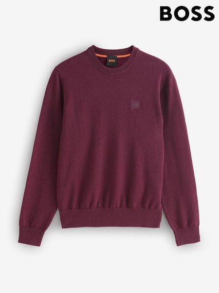 BOSS Red Regular Fit Kanovano Crew Neck Logo Jumper (H26142) | €177