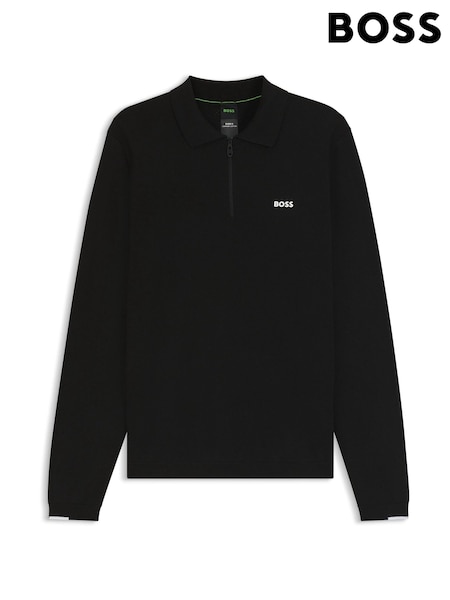 BOSS Black Regular Fit Ever Zip Neck Polo Shirt (H26204) | €197