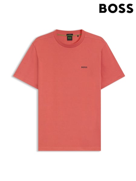 BOSS Pink Light Regular Fit Logo T-Shirt (H26255) | €64