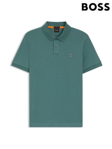 BOSS Green Slim Fit Passenger Box Logo Polo Shirt (H26257) | 449 QAR