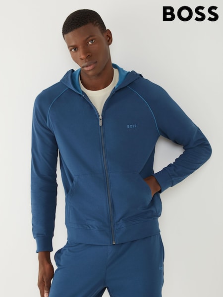 BOSS Sky Blue Stretch Cotton Zip-Up Hoodie (H26272) | €87