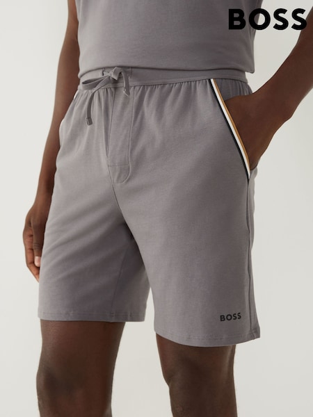 BOSS Grey Unique Logo Shorts (H26295) | €69