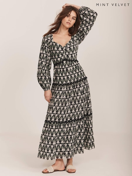 Mint Velvet Floral Print Maxi Dress (H26344) | 968 LEI