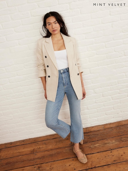 Mint Velvet Cropped Flared Jeans (H26386) | 663 LEI