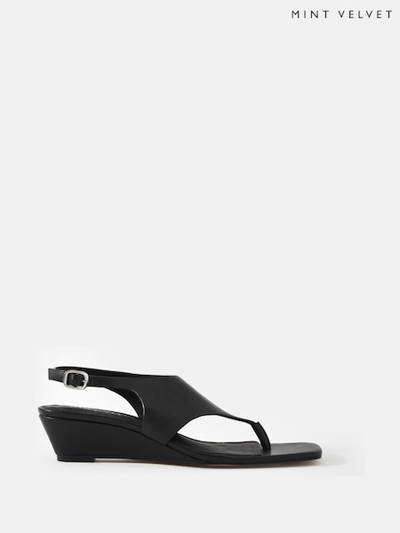 Mint Velvet Cyra Flip Flop Wedge Heels (H26393) | 187 €