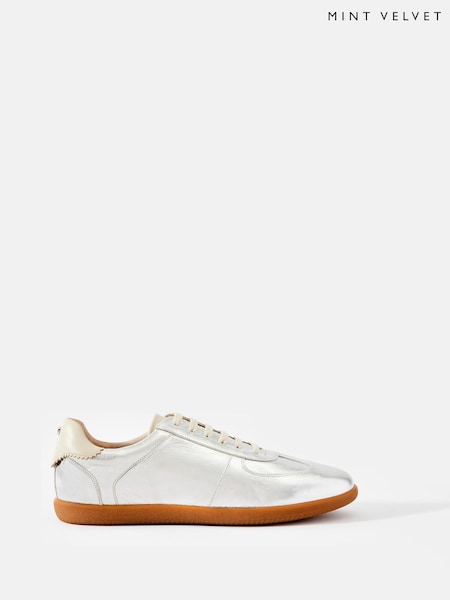 Mint Velvet Mia Leather Trainers (H26404) | €158