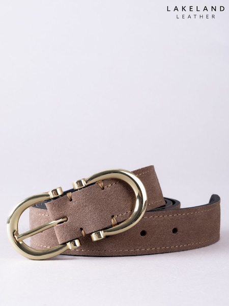 Lakeland Leather Brown Light Bowness Dual Buckle Belt (H26416) | R$ 345
