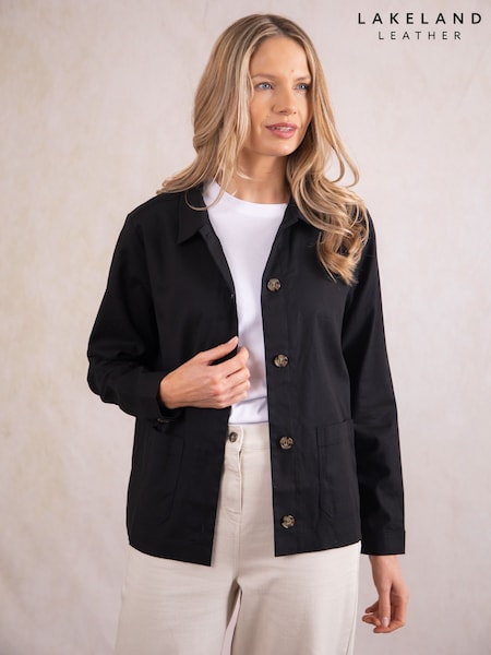 Lakeland Clothing Hannah Blend Black Shacket (H26480) | €64