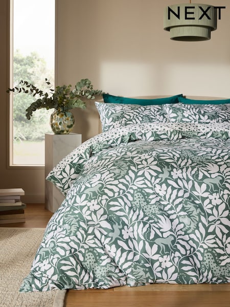 Green Duvet Cover and Pillowcase Set (H26522) | R$ 380 - R$ 835