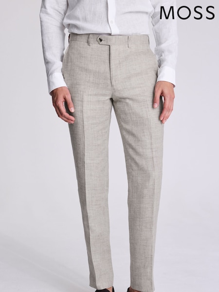 MOSS Natural Tailored Fit Trousers (H26652) | €170