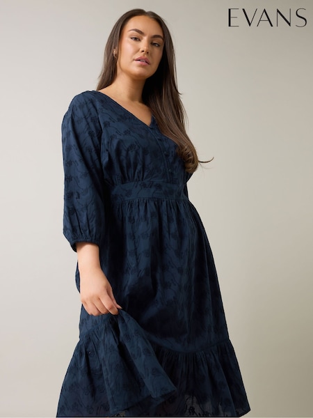 Evans Blue 100% Cotton Embroidered Dress (H26900) | 3,184 UAH