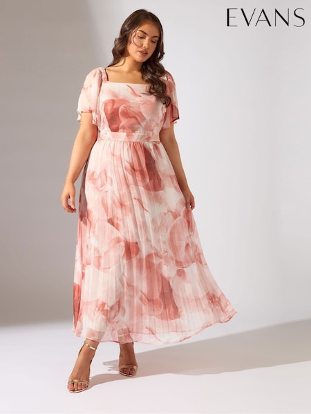 Evans Occasion Pleated White Dress (H26901) | R$ 590
