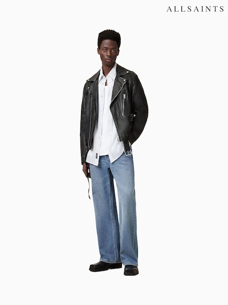 AllSaints Black Comet Biker Jacket (H27004) | R$ 4,335