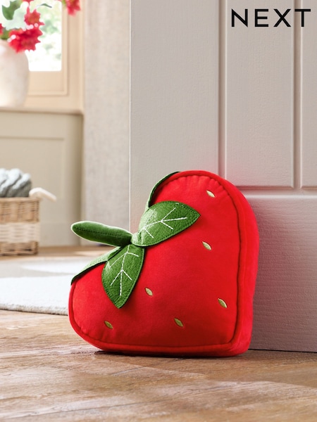 Red Velvet Strawberry Heart Doorstop (H27080) | €23.50