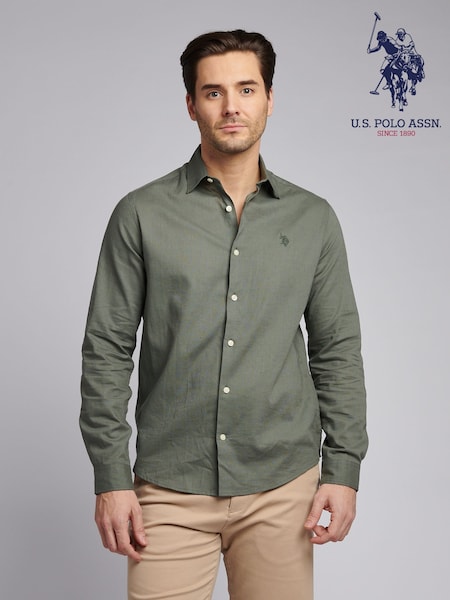 U.S. Polo Assn. Green Mens Blend Shirt (H27098) | €86