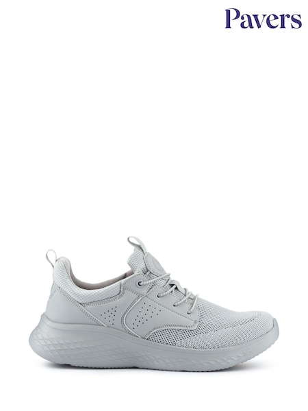 Pavers Light Grey Chunky Slip-On Trainers (H27161) | €50