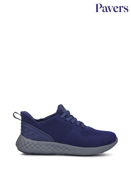 Pavers Blue Wide-Fit Memory Foam Trainers (H27163) | €57