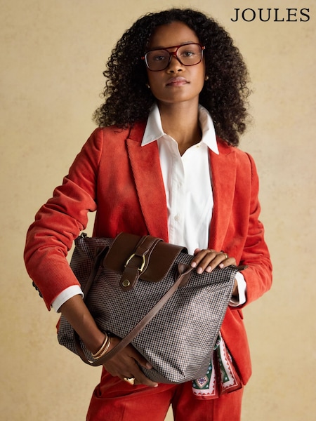Rjava karirasta - Joules Edie Shopper bag (H27271) | € 59