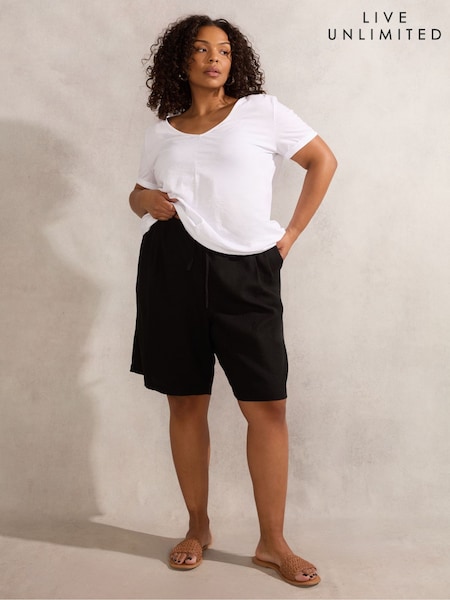 Live Unlimited Black Drawstring Bermuda Shorts (H27289) | €64
