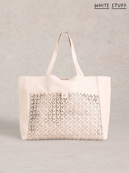 White Stuff Layla Lasercut Leather Tote Bag (H27446) | 156 €