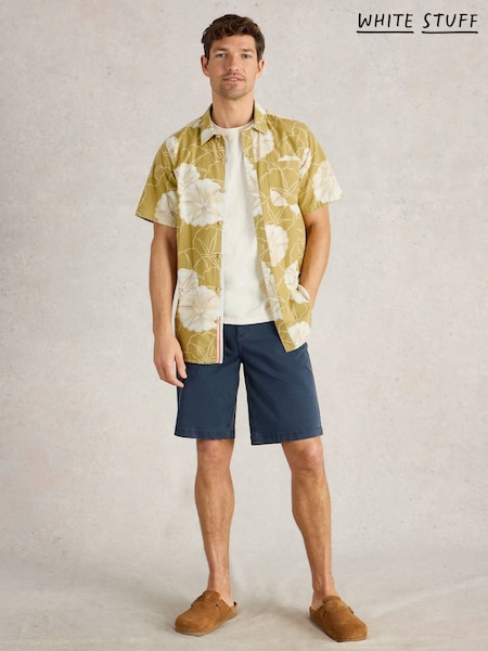 White Stuff Green Finsbury Floral Printed 100% Cotton Shirt (H27450) | €64