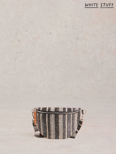 White Stuff Black Mini Sebby Jacquard Bag (H27454) | ₪315
