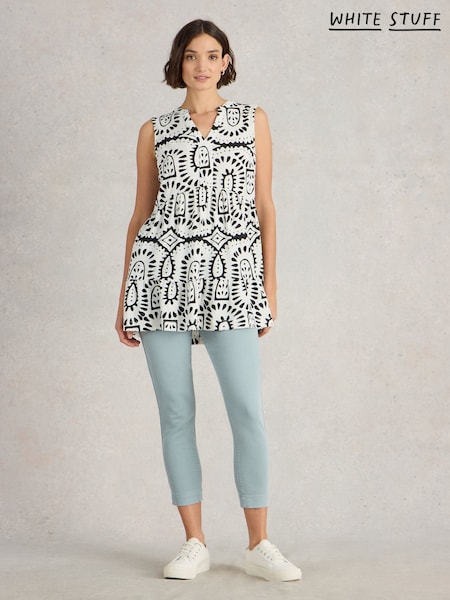 White Stuff Macie Sleeveless 100% Cotton Tunic (H27476) | €77