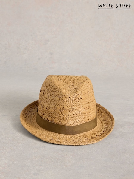 White Stuff Natural Textured Trilby Hat (H27539) | €36