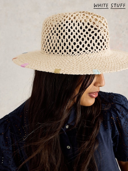 White Stuff Natural Open Weave Fedora (H27540) | €35