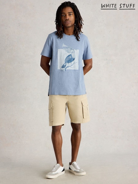 White Stuff Blue Toucan Graphic T-Shirt (H27553) | €40