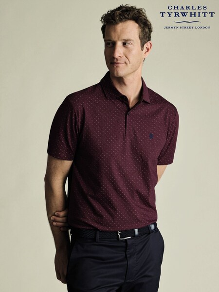 Charles Tyrwhitt RFU Printed Performance Short Sleeve Cardigan (H27839) | ‏379 د.إ.‏