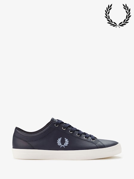 Fred Perry Blue Baseline Leather Trainers (H28421) | € 129