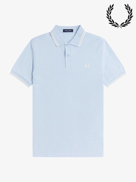 Fred Perry Blue Twin Tipped Polo Shirt (H28436) | €119