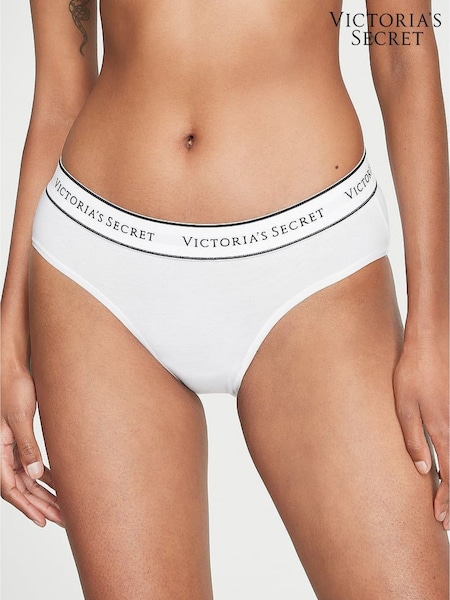 Victoria's Secret White Hipster Logo Knickers (H28611) | €13