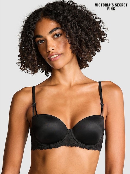 Victoria's Secret PINK Black Push Up Lace Bralette (H28615) | €49.50