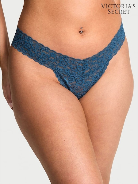 Victoria's Secret Midnight Sea Blue Thong Knickers (H28652) | €10.50